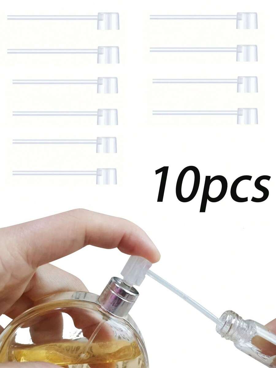 10pcs Perfume Dispenser Pump Perfume Refill Pump Cosmetic Dispenser Pump Transfer Tool For Travel Refillable Perfume Spray Bottle - White - View 1