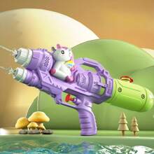 Pistola ad acqua ad aria pressurizzata da 500ml per bambini, con doppia ugello, a forma di dinosauro o di anatra, adatta per raduni, feste, spiagge, parchi acquatici e festival, giocattolo simile a una vera pistola, adatta per bambini