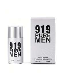 Luminous And Fresh Accords, Men's Perfume 919 Pure Men Vaporisateur Natural Spray 100ML - 銀色 - 查看 4