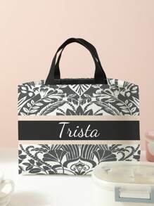New Lunch Bag, Customized Lunch Bag (Photos, Scenery, Illustrations, Name), Can Be Customized According To Your Unique Design, Travel, Office, School, Picnic, Portable High-Capacity Lunch Bag Insulation, The Best Choice For Gifts Shop Back To School