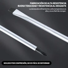 12PCS Juego de Desarmadores-Destornilladores de Precisión Extraíble Profesional Magnética Kit de Herramientas de Reparación para Computadora Móvil Teléfono Inteligente Consola de Juegos  Kit de Destornilladores Desarmadores Craftsman juego de destornilladores profesionales de agarre de cojín (12piezas) - Negro - Ver 5