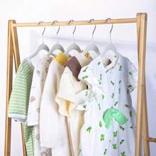 20 piezas/10 piezas de perchas infantiles con revestimiento de felpa de colores mixtos, perchas antideslizantes y duraderas para secar ropa, perchas de bebé con felpa - Perchas antideslizantes adecuadas para bebés, niños pequeños, ropa de bebé - Perchas para niños con diseño delgado, esenciales para el almacenamiento en el hogar - percha para ropa de niños - Ver 5