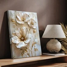 1 件，带框，各种不同的花卉墙壁艺术，油画风格海报印刷，家居装饰，适合客厅和卧室装饰画，可直接悬挂，11.8*15.7 英寸，帆布礼物生日毕业 - A - 查看 5