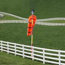 1PC Airport Windsocks -Stop Outdoor Rainbow Wind Measurement Sock Bag With Reflective Belt - Multicolor - View 11