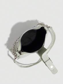 复古 Y2K 风格撞色小包，带星形链条，适合女孩、女士、学生、办公室职员、工作专业人士、通勤者、学校出游，时尚星星印花女包 - 綠色 - 查看 7