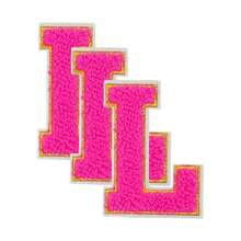 3 件 A-Z 3.15 英寸大号雪尼尔刺绣字母贴片，熨烫缝制字母贴片，用于衣服、夹克、帽子、书籍、背包的缝制贴花 - DIY 刺绣用品 - 白色 - 查看 131