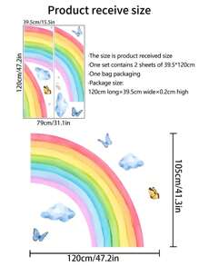 1套大虹彩星星裝飾貼紙 - 彩色 - 查看 9