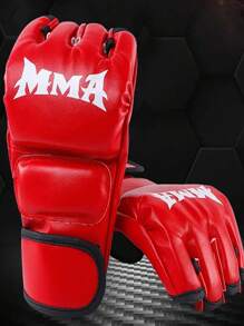 2 Stücke halbfinger Boxhandschuhe, verdickte Erwachsenen-Handschuhe für MMA, Punching Bag Training, Taekwondo- und Karate-Schutzausrüstung, Kampfsportgeräte.