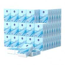 10包便攜式面紙，每包6片，旅行面紙包，口袋面紙，手帕紙，面紙，便攜小包衛生紙，清潔用品，清潔工具 - 彩色 - 查看 1