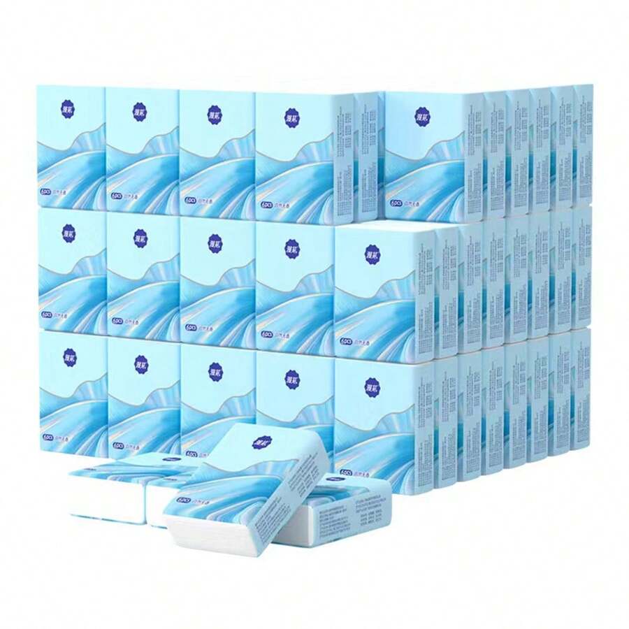 10包便攜式面紙，每包6片，旅行面紙包，口袋面紙，手帕紙，面紙，便攜小包衛生紙，清潔用品，清潔工具 - 彩色 - 查看 1