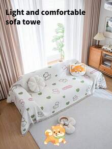 1pc All-Seasons Universal Pet Blanket, Sofa Cover, Dustproof Scratch-Resistant Couch Mat, Cat Scratch Resistant - Multicolor - View 15