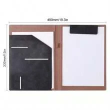 A4 Business Leather Document Folder Manager Portfolio For Contract And Receipt Management,Back To School,School Supplies