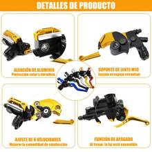 FELIN Hydraulic Cylinder Brake Clutch Pump, 1 Pair Motorcycle Aluminum Levers, Universal 22mm CNC Brake Handle And Drum Clutch - 金色 - 查看 2