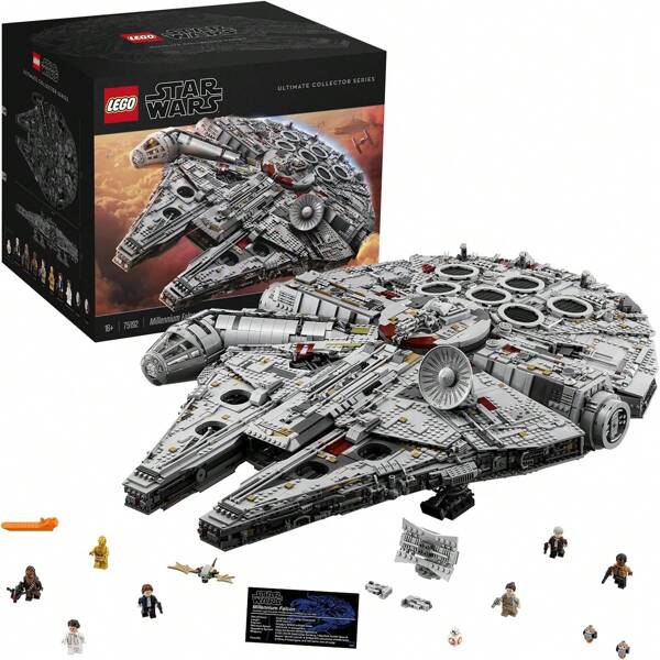 LEGO Ultimate Millenium Falcon 75192 Kit de Construcción Experto Y Modelo de Nave Estelar, el mejor Regalo Y Película Coleccionable para Adultos (7541 Piezas)