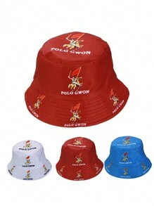 POLOGWON Paul Brand Korean Style Patterned Bucket Hat, New Summer Sun Protection Bucket Hat, Funny Hat For Nighttime, Unisex - Fisherman's Hat - View 1