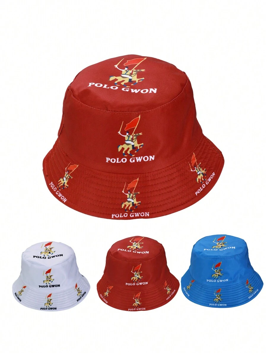 POLOGWON Paul Brand Korean Style Patterned Bucket Hat, New Summer Sun Protection Bucket Hat, Funny Hat For Nighttime, Unisex - Fisherman's Hat - View 1