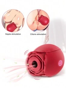 Juguetes sexuales de rosa para mujer, Succionador de rosa vibrador para mujeres, estimulador clitoriano de la succión del clítoris para mujeres, juguetes sexuales juguetes de sexuales