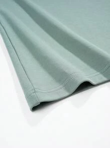 男士圆领短袖上衣长裤睡衣套装，透气吸汗家居服套装，春夏秋冬皆宜