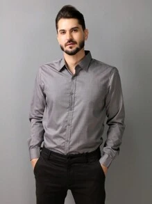 Men Cardigans - رمادي غامق - مشاهدة 3