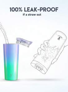 24盎司旅行咖啡杯，带防漏盖，不锈钢保温咖啡杯，真空保温水瓶，保温8小时或保冷24小时，适用于车载杯架