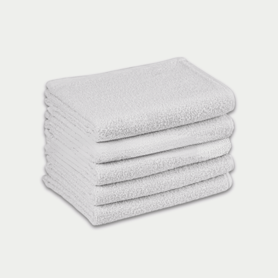 Kit com 10 Toalhas de Rosto para Salão de Beleza Alta Absorção Resistente