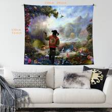 Arazzo decorativo da parete per camera da letto, a tema rapper, arazzo spirituale con motivo a loto, tappetino da spiaggia, decorazione per dorm universitario e casa