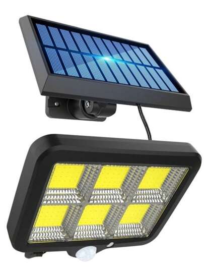 Multifuncional Jardim Luminária Solar de Parede 120 Cob 24W Sensor Presença Com 3 Funções Separado Promoção