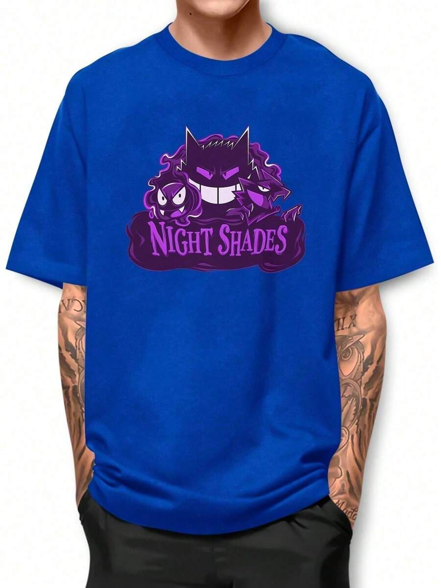 Men T-Shirts - 寶藍色 - 查看 1