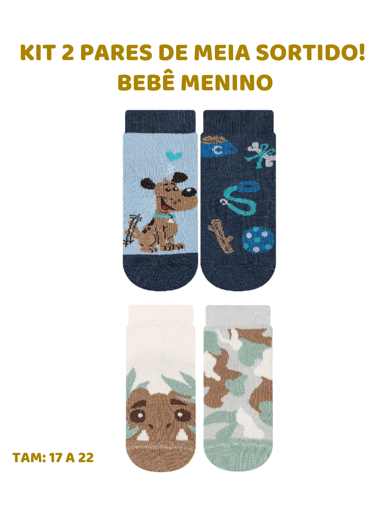 Newborn, Baby And Toddler Boy Socks - Màu xanh nhạt - Xem 1