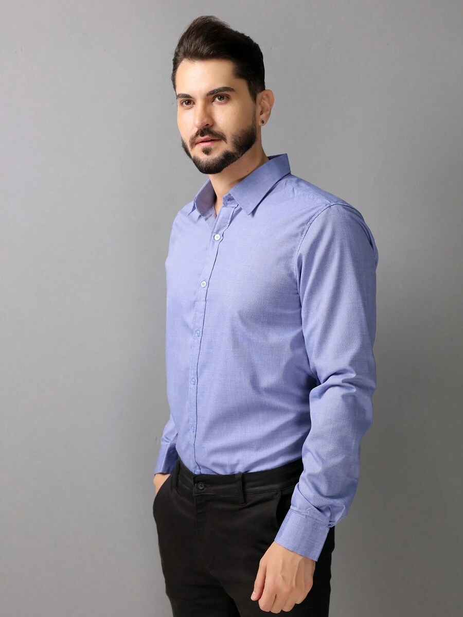 Men Cardigans - Blue - View 1