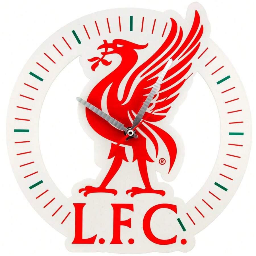 Liverpool FC Wall Clock (Red/White) - Red - View 1