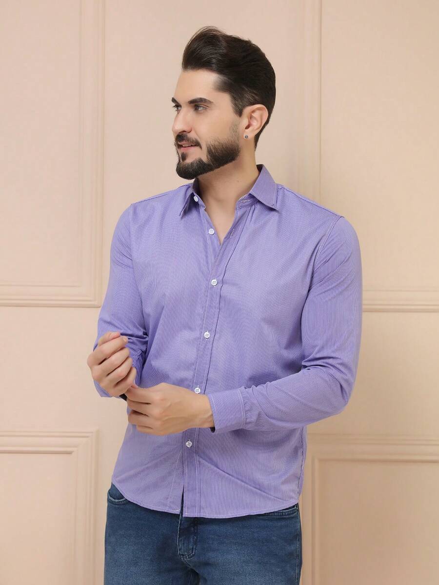 Men Cardigans - Màu tím hoa cà - Xem 1