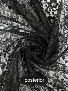 Las Mujeres Delgadas Vestido de Manga Larga 2024 Nueva Sexy V Cuello Ruffle Wrap Vestido de Novia Formal Club Vestidos - negro carbón - Ver 7