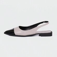 Women Flats - 黑與白 - 查看 3