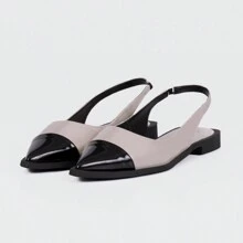 Women Flats - 黑與白 - 查看 2