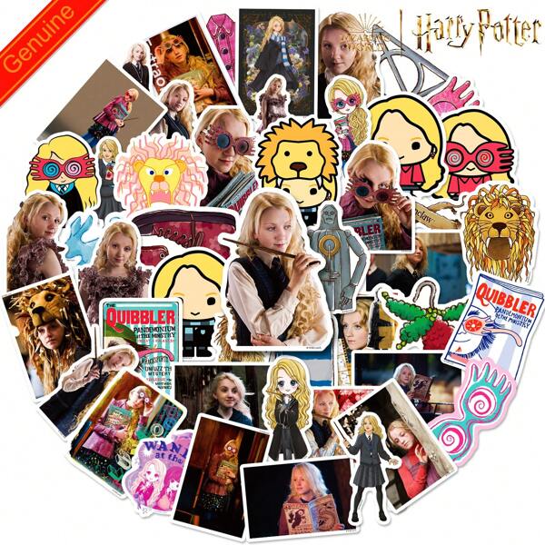 Harry Potter 50pcs Harry Potter Hogwarts Luna Love Good Cartoon Characters Vinyl Stickers, Cartoon Waterproof Stickers For Classroom Rewards Water Bottle Luggage Scrapbook Car Skateboard Guitar, Graffiti Stickers For Adults[Officially Licensed]