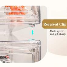 Acrylic Display Case For Collectibles Clear Display Case For Labubu Pop Figures Adjustable Display Case With Magnetic Door