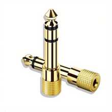 1PC High-Quality 3.5mm To 6.5mm Jack Audio Adapter For Stereo AUX Conversion