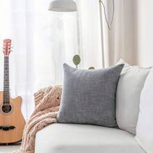 1 housse de coussin décorative grise claire à motif étoilé (noyau de coussin non inclus), housse de coussin carrée en chenille à la mode et moderne, convient pour une utilisation quotidienne à la maison, sur un canapé, dans une chambre, dans une voiture comme coussin lombaire et coussin, toutes saisons