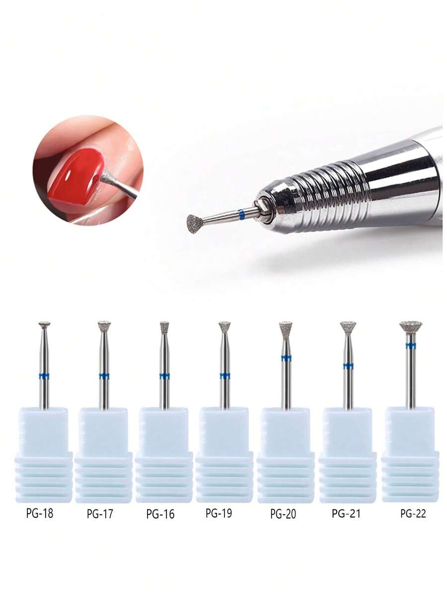 1pc Butterfly Shaped Diamond Nail File, Nail Prep Grinding Head For Excess Gel Removal And Cuticle Grinding - Multicolor - View 1