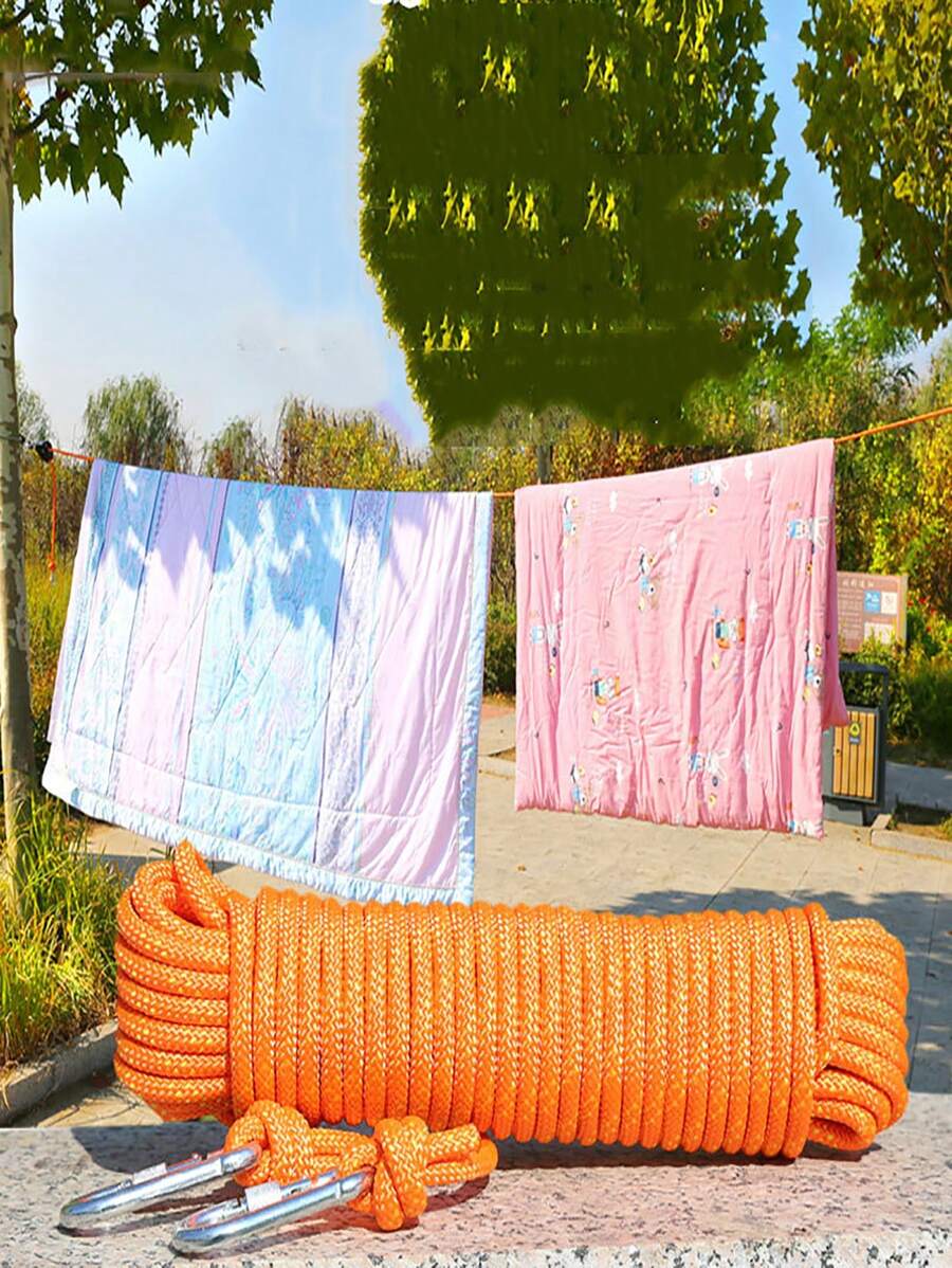 Thick Steel Wire Core Clothesline For Outdoor Drying, Windproof & AntiSlip, Ideal For Travel