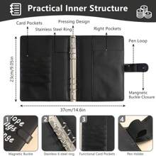 100 de plicuri de economisire provocare legătură, 1 bucată de raportare buget, carte de provocare de economisire a banilor, caiet de provocare de economisire, organizator de bani, carte de planificare bugetară pentru cel mai bun buget - Negru - Vizualizare 5