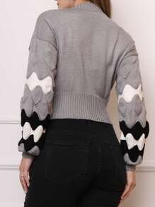 Women Sweaters - 灰色 - 查看 3