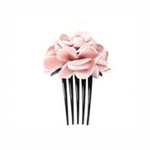 1pc Women's Multi-Color Artificial Flower Hair Comb, Elegant Vintage Rose Comb For Bridal Headpiece, Suitable For Wedding, Dating And Vacation Combs For Hair Side Comb, School Stuff