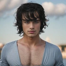 Krótka męska peruka z kręconymi i puszystymi perukami, męskie naturalne peruki syntetyczne