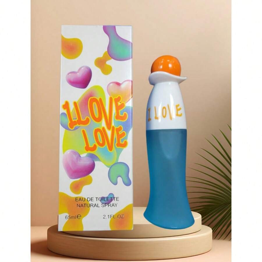 EAU DE TOILETTE LOVE LOVE NATURAL SPRAY Con Feromonas Florales 65ML Para   ,Embalaje nuevo,Fácil de llevar,fragancia duradera - azul real - Ver 1