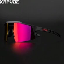 KAPVOE 骑行眼镜、运动装备、男士山地车眼镜、女士户外公路骑行眼镜、钓鱼眼镜、跑步眼镜、时尚、露营、旅行配件 - 彩色 - 查看 12
