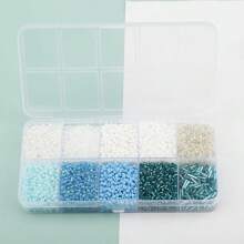 10 件/盒混合颜色和尺寸玻璃种子珠，DIY 手链、项链、鞋子、帽子、包包、手机链、钥匙扣、工艺品和礼品制作用品 - 10格小米珠 - 查看 18