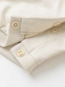 mini bala Baby Boys Cute One-Piece Clothes Baby Skin Friendly Rompers Crawling Clothes - Khaki - View 8