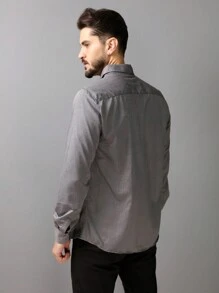 Men Cardigans - رمادي غامق - مشاهدة 5